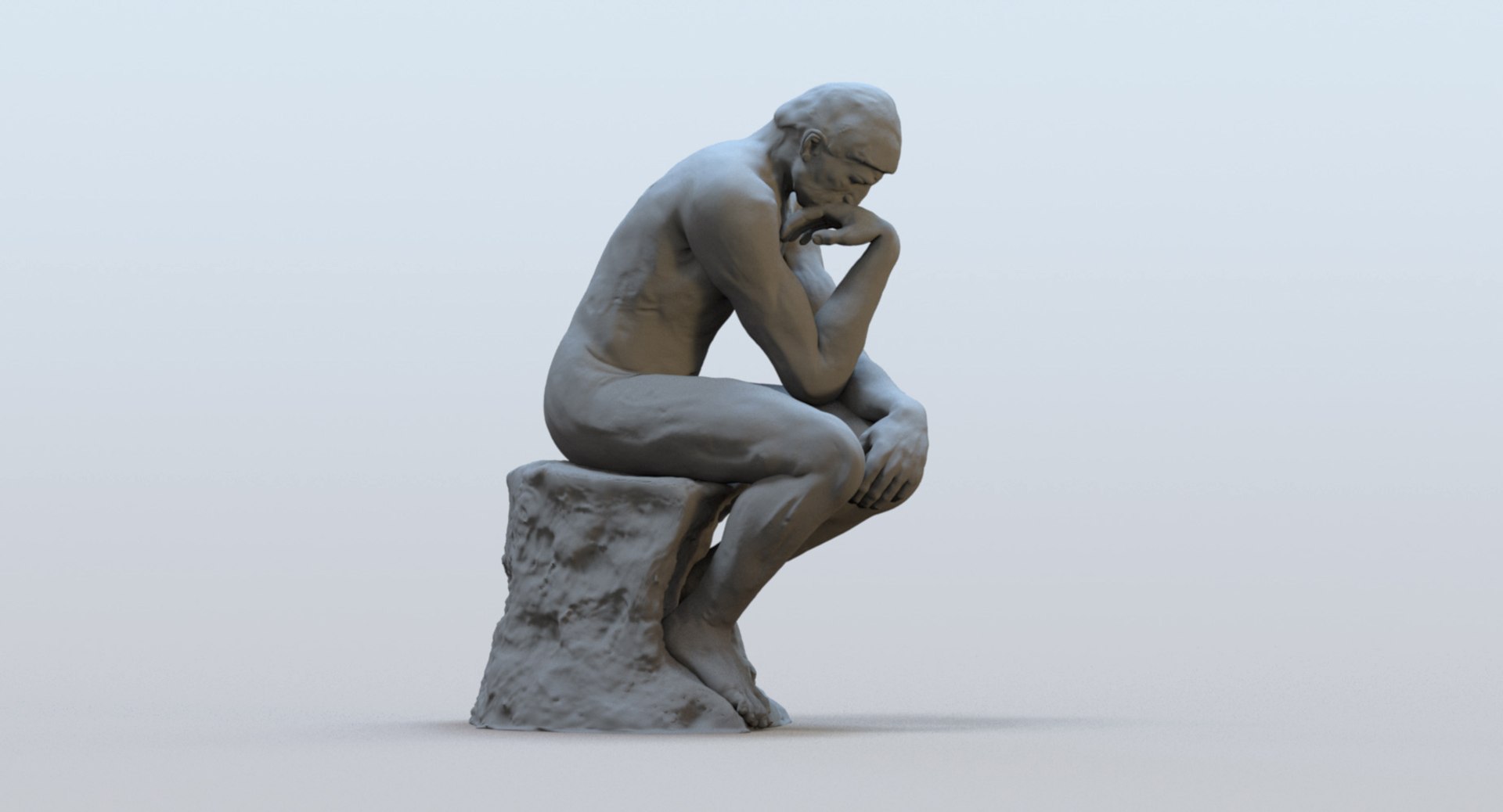 Obj Rodin Thinker