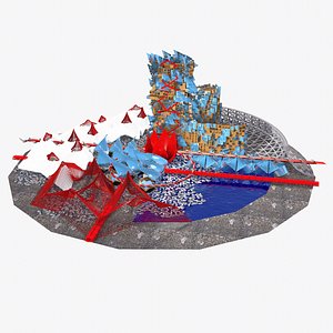 futuristic townscapes 3d model