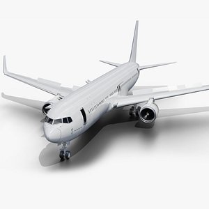 Boeing 767-300 Animated Realistic Jet Airliner Plane 3D model 3D