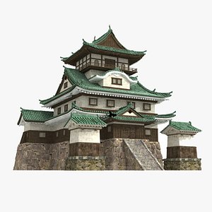 3D Large palaces and mansions with ancient buildings in Asia