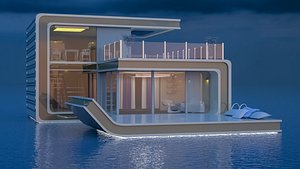 3D scene house model
