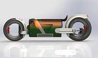 Fantasy motorcycle SR-01 3D model
