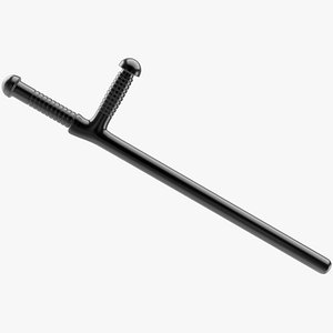 3d police baton model