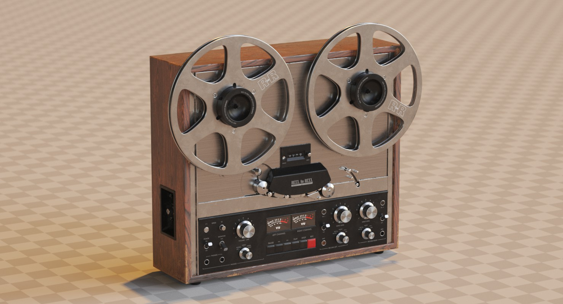 Reel Tape Recorder 3D - TurboSquid 1212514