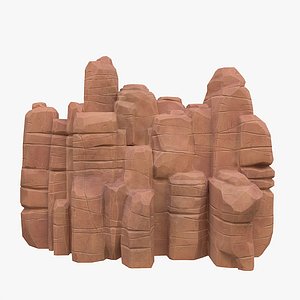 3D cartoon stone model