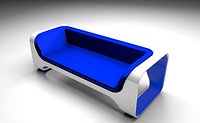Blue sofa