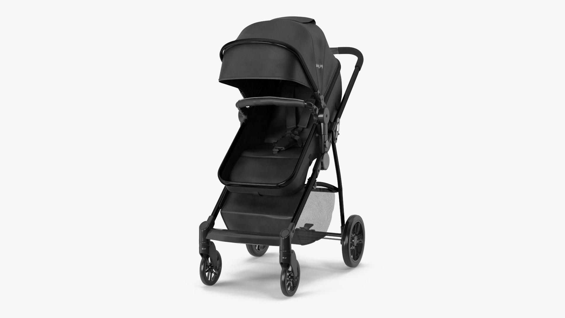 Foldable Walking Baby Stroller 3D model preview