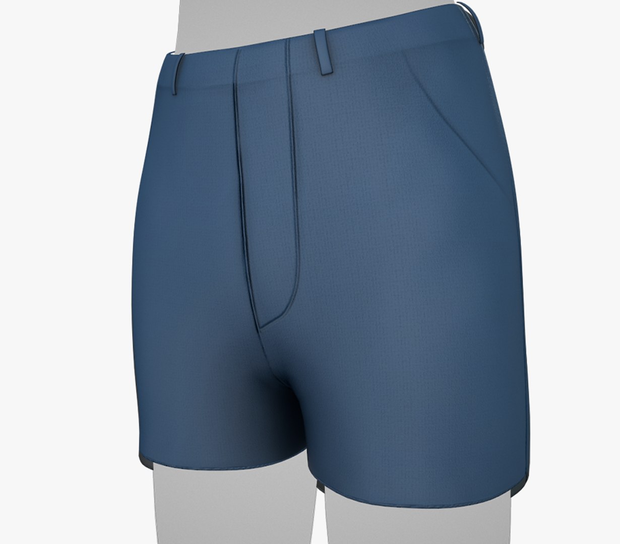 3d Blue Shorts Style 1 Turbosquid 1986875