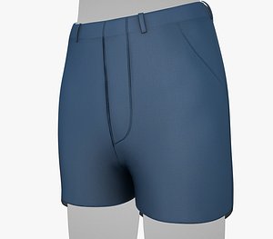 3D Blue Shorts Style 1