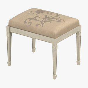 3D classical bench