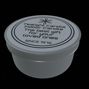 Candles and candleholders-Tealight Candles-PBR 3D model 3D