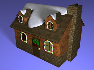 cottage holidays lightwave 3d model