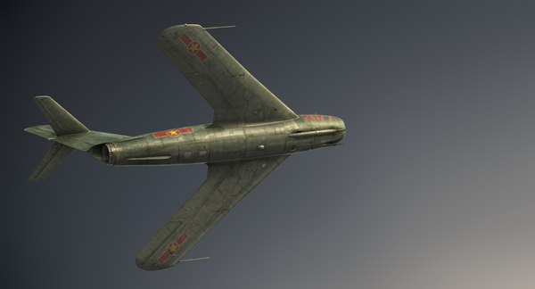 mig-17f fighter 3d model