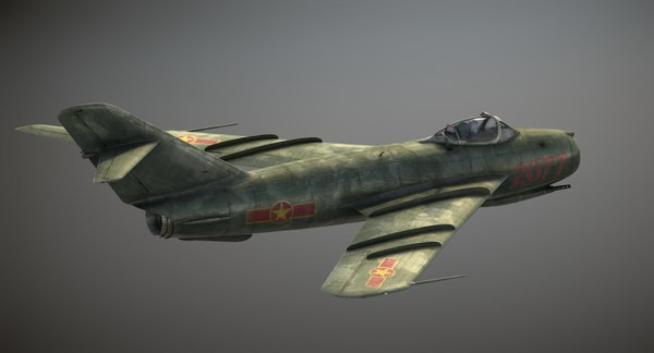 mig-17f fighter 3d model