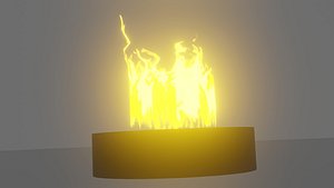 Mini bioethanol fireplace Blend 3D model