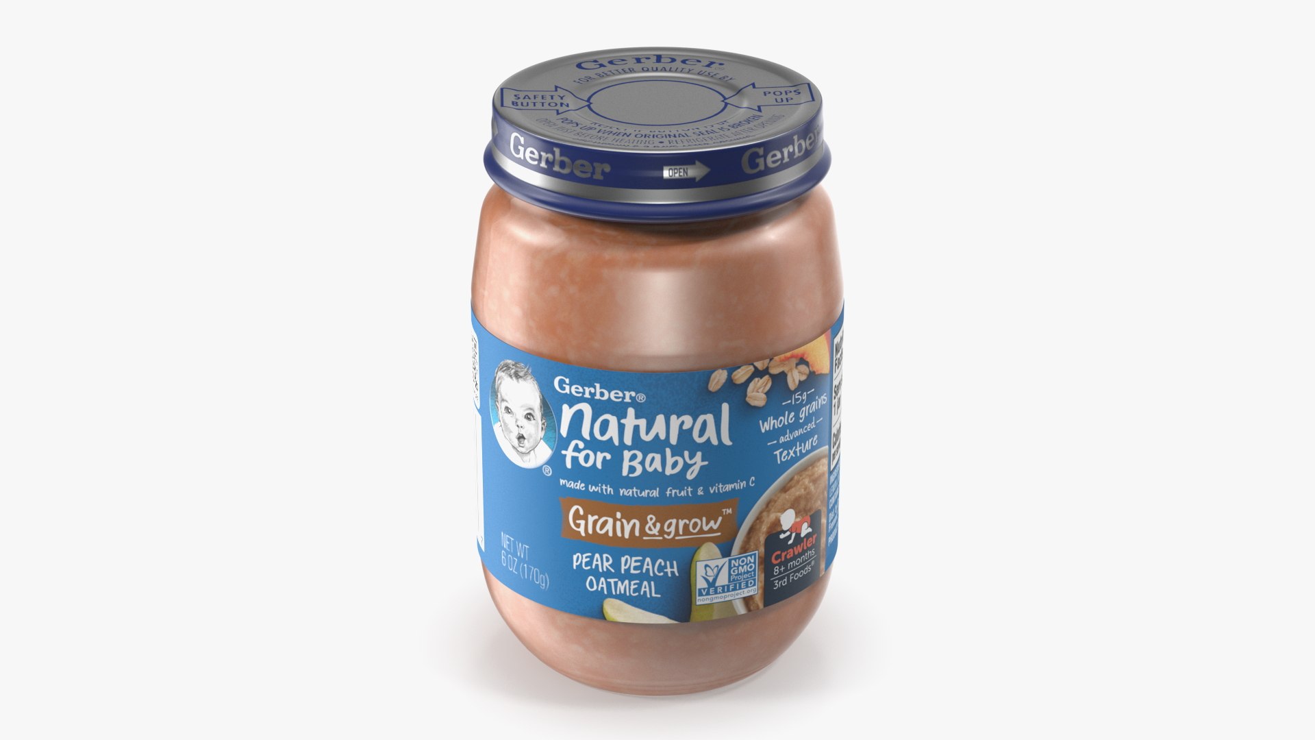 Gerber Baby Food Jars Collection 3D model preview