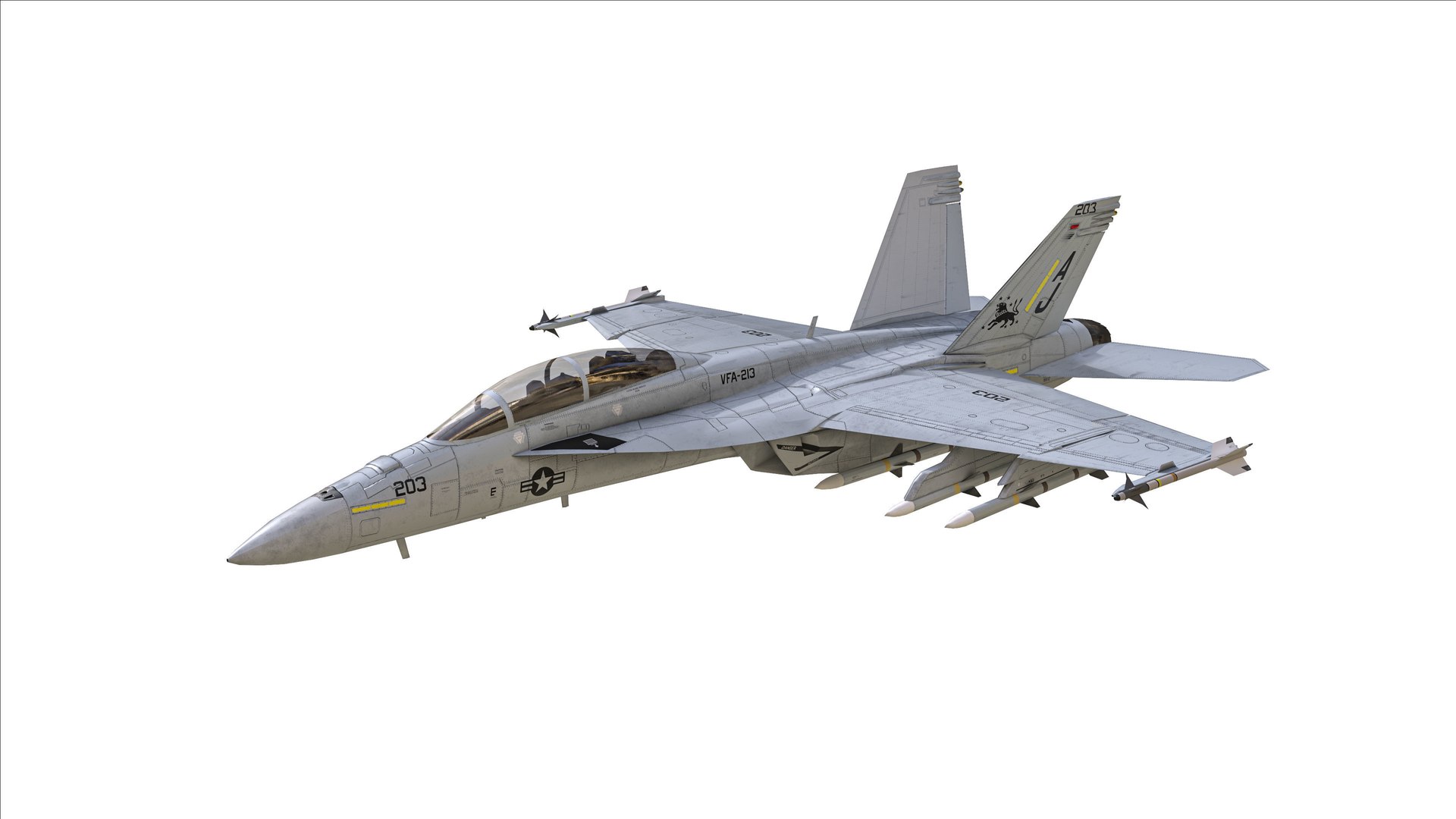 F-18F Super Hornet 3D https://p.turbosquid.com/ts-thumb/QM/uOoUK2/BH/f18fsuperhornet3dmodelb253e7355a/jpg/1680882559/1920x1080/fit_q87/d152ec84ad8e1a095ef1c827e2187804c322ed6f/f18fsuperhornet3dmodelb253e7355a.jpg