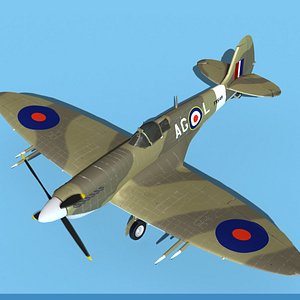 Supermarine Spitfire MkXII V05 model