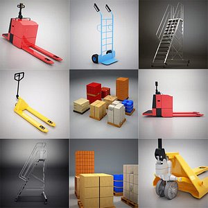 storage elements warehouse 3d model
