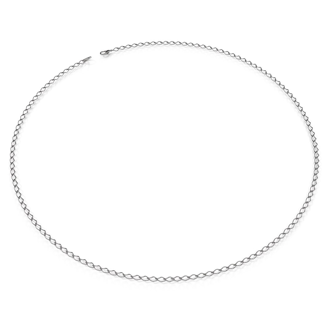 White Gold Chain 3D model preview