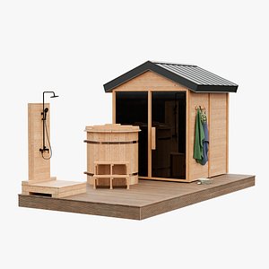 3D model Sauna Asset