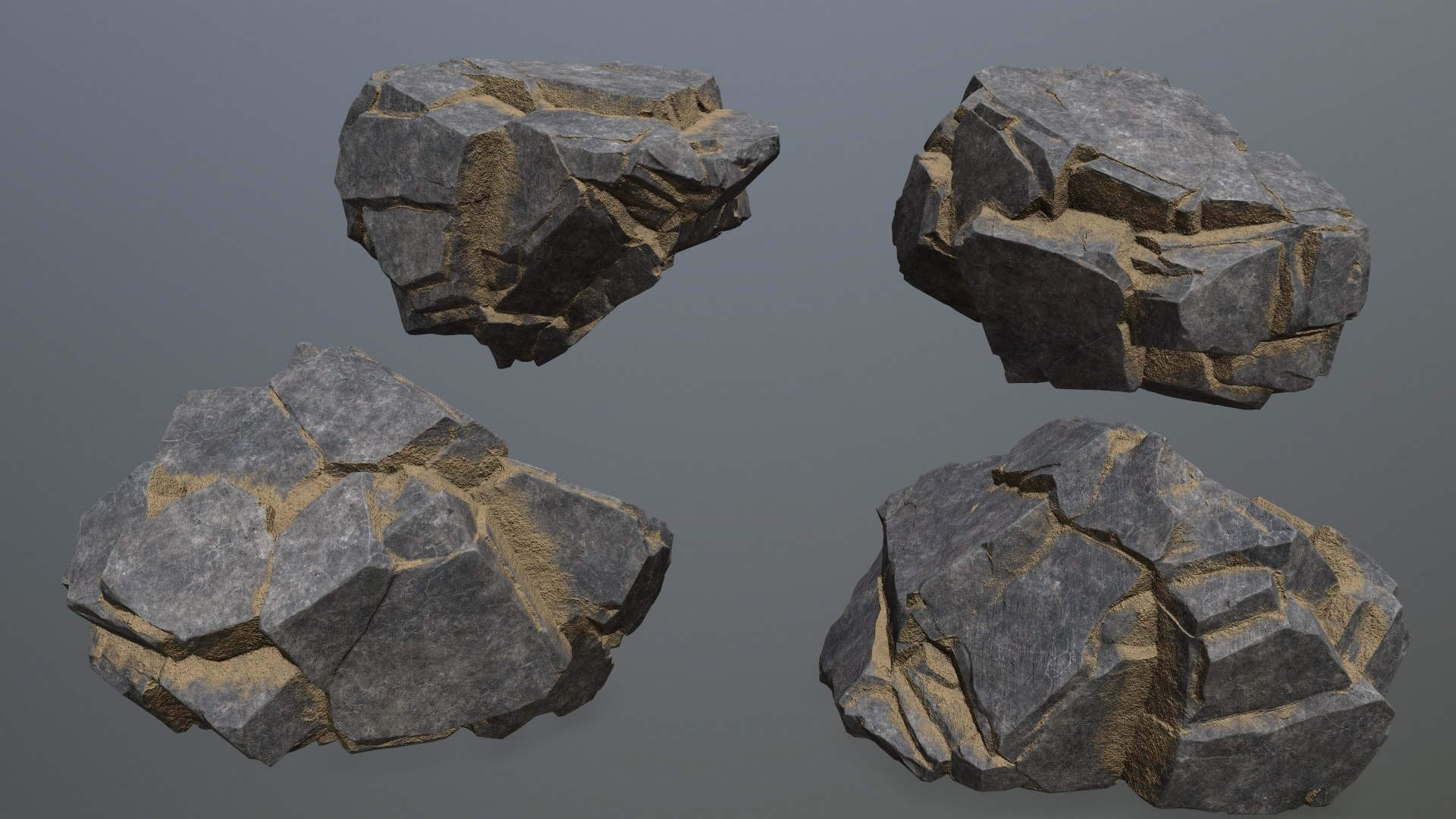 3D desert cliff rocks - TurboSquid 2066616