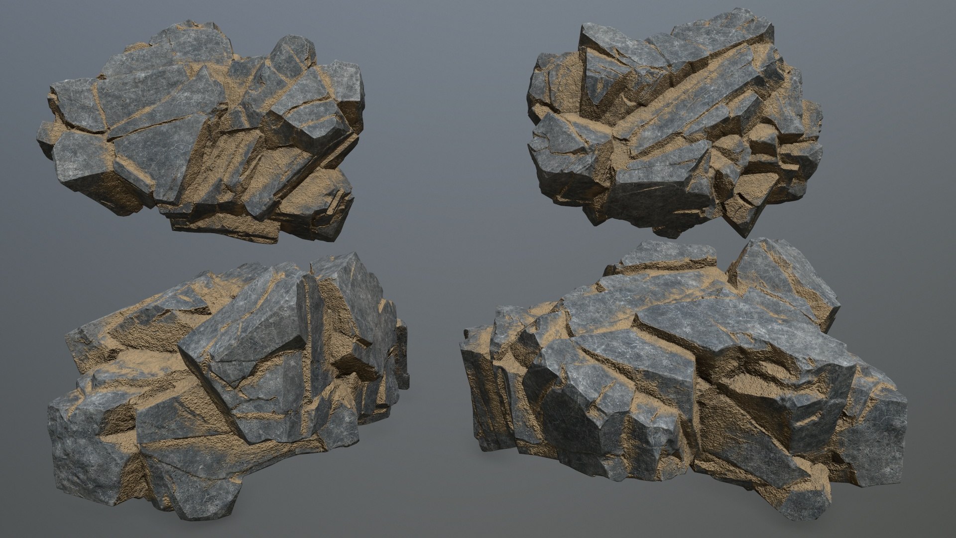 3D desert cliff rocks - TurboSquid 2066616