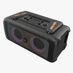 Modern Wireless RGB Speaker 3 3D model