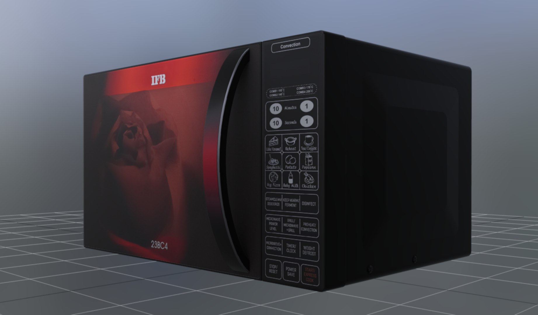 IFB 23 L Convection Microwave Oven 3D Model TurboSquid 2154005