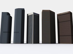 skyscrapers los angeles pack 2 3d 3ds
