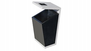 3D model Modern Litter Bin Urbancore