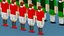 Jugador de fútbol Low Poly