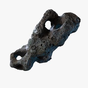 Realistic asteroid 9 3D model