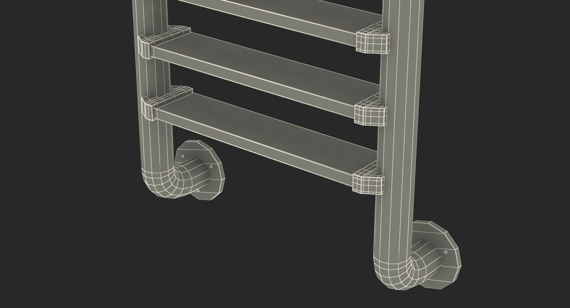3D steel swimming pool ladder model - TurboSquid 1226675