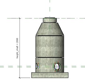 Concrete drain shaft