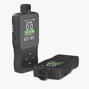 Handheld Ozone Gas Detector Black