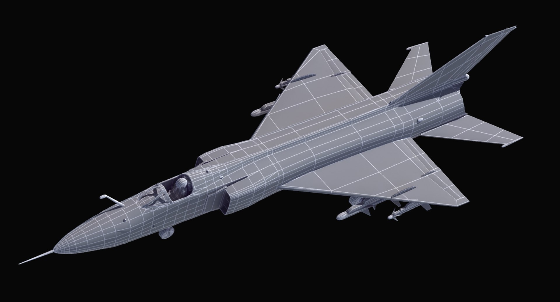 Shenyang J8 Finback Fighter 3d 3ds