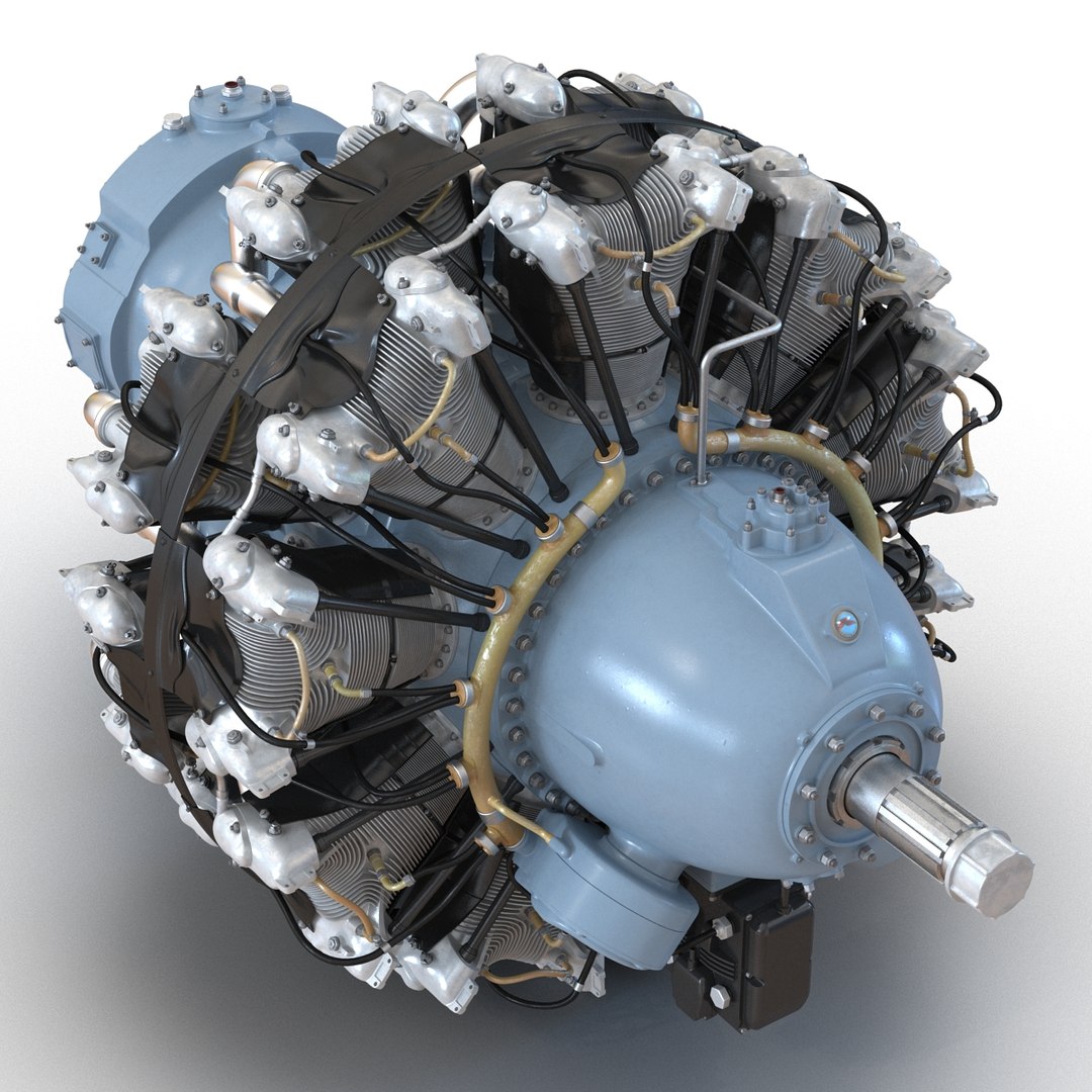 3D Model: Piston Aircraft Engines 3D Models Collection 3 #96420645