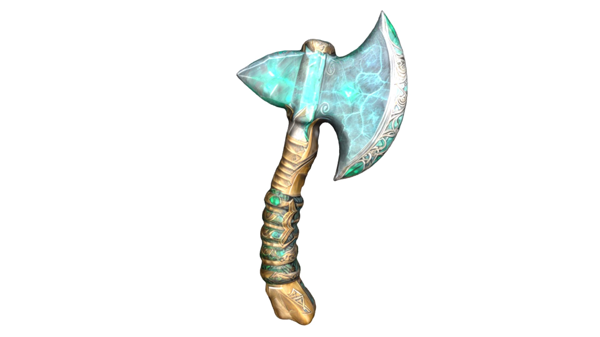 3D Fantasy Small Battle Axe - TurboSquid 2207333