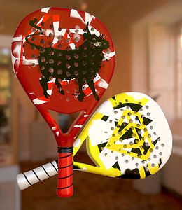 3D paddle racket