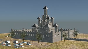 3D castle buildings