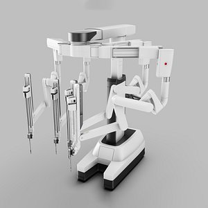 Surgical Robotic System da Vinci SI with an operating table