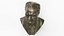 Bust Ataturk Green Painted - PBR