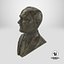 Bust Ataturk Green Painted - PBR