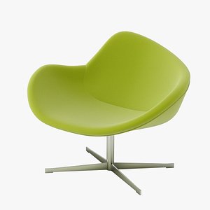 halle k2 swivel chair 3d model