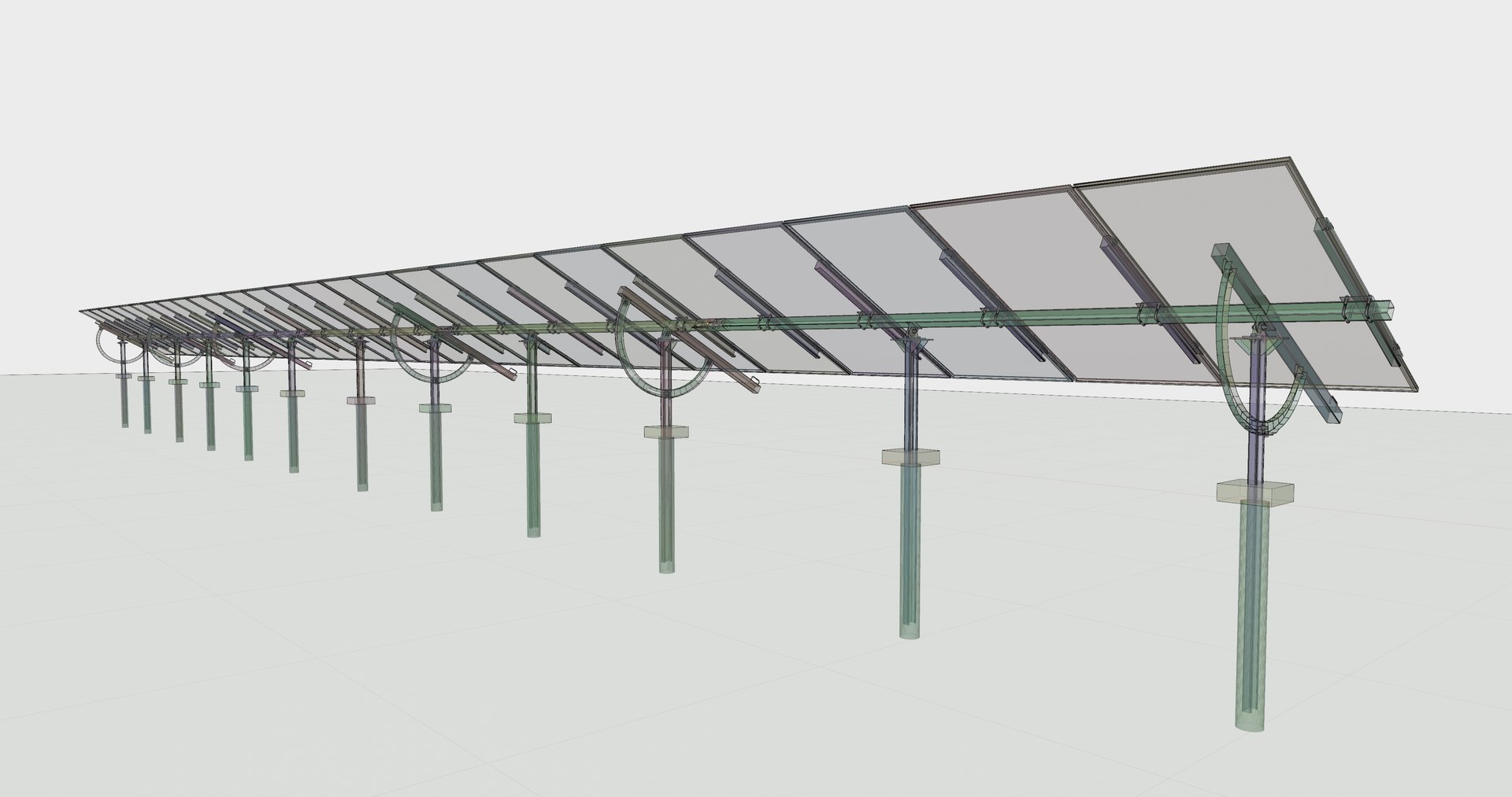 Manual Tracker Solar Energy Structure Type-5 3D - TurboSquid 2221307