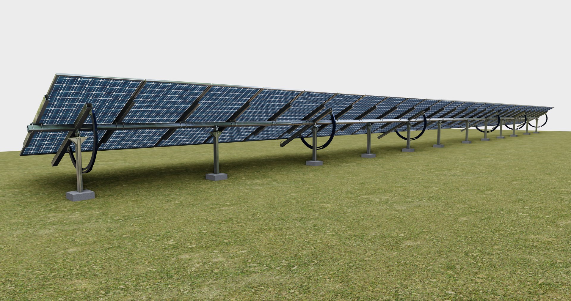 Manual Tracker Solar Energy Structure Type-5 3D - TurboSquid 2221307