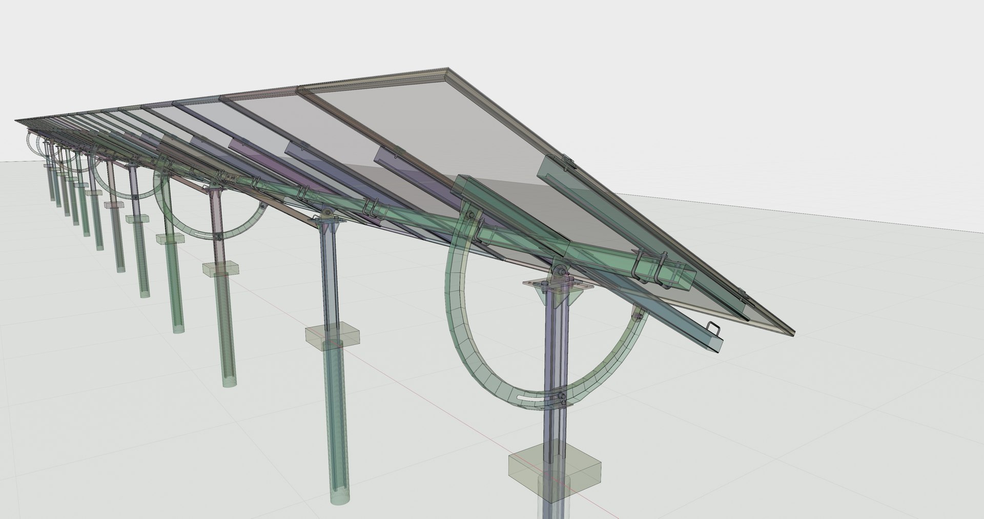 Manual Tracker Solar Energy Structure Type-5 3D - TurboSquid 2221307