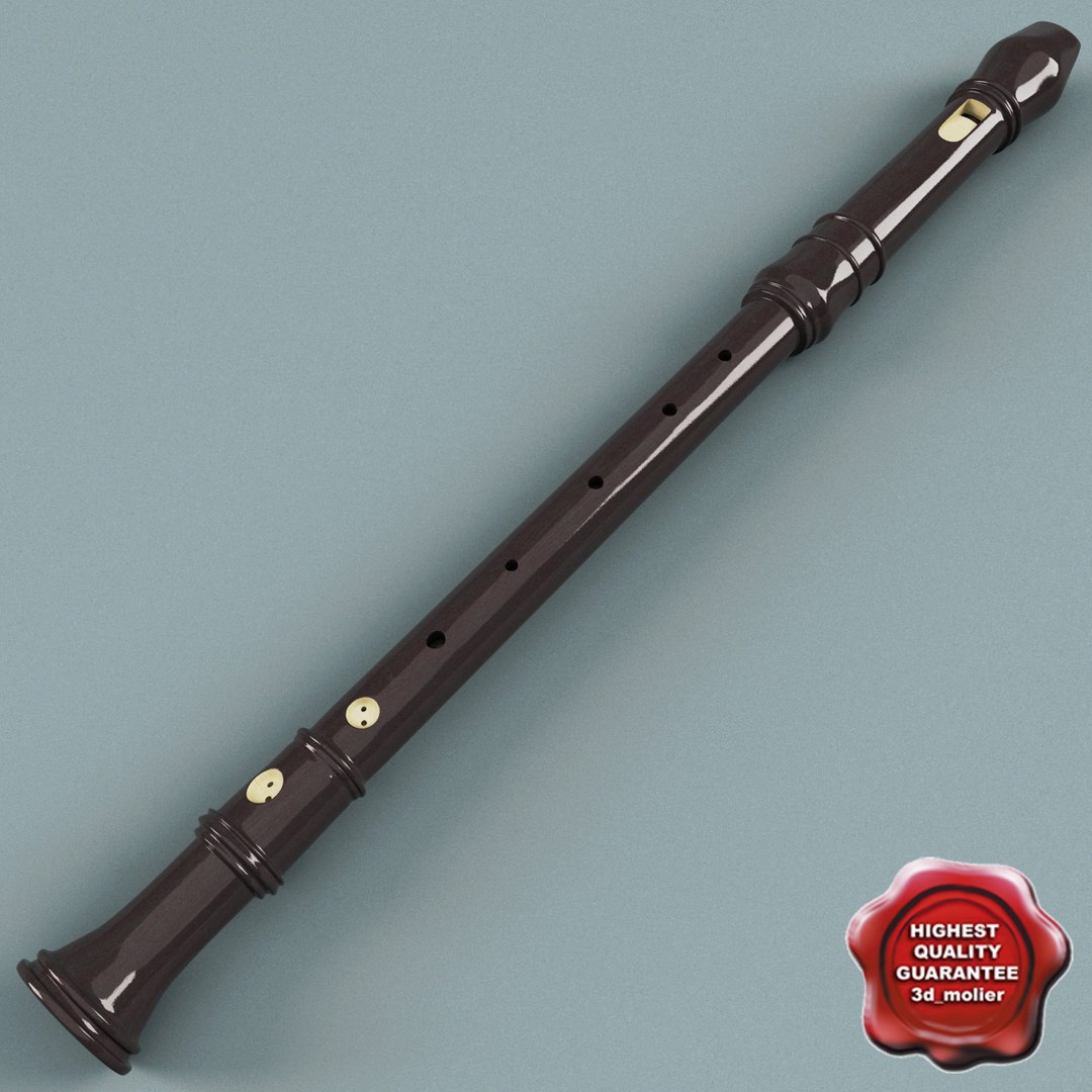 3d Wooden Flute V2
