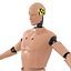 Mannequin d'essai de collision pour homme monté sur Maya